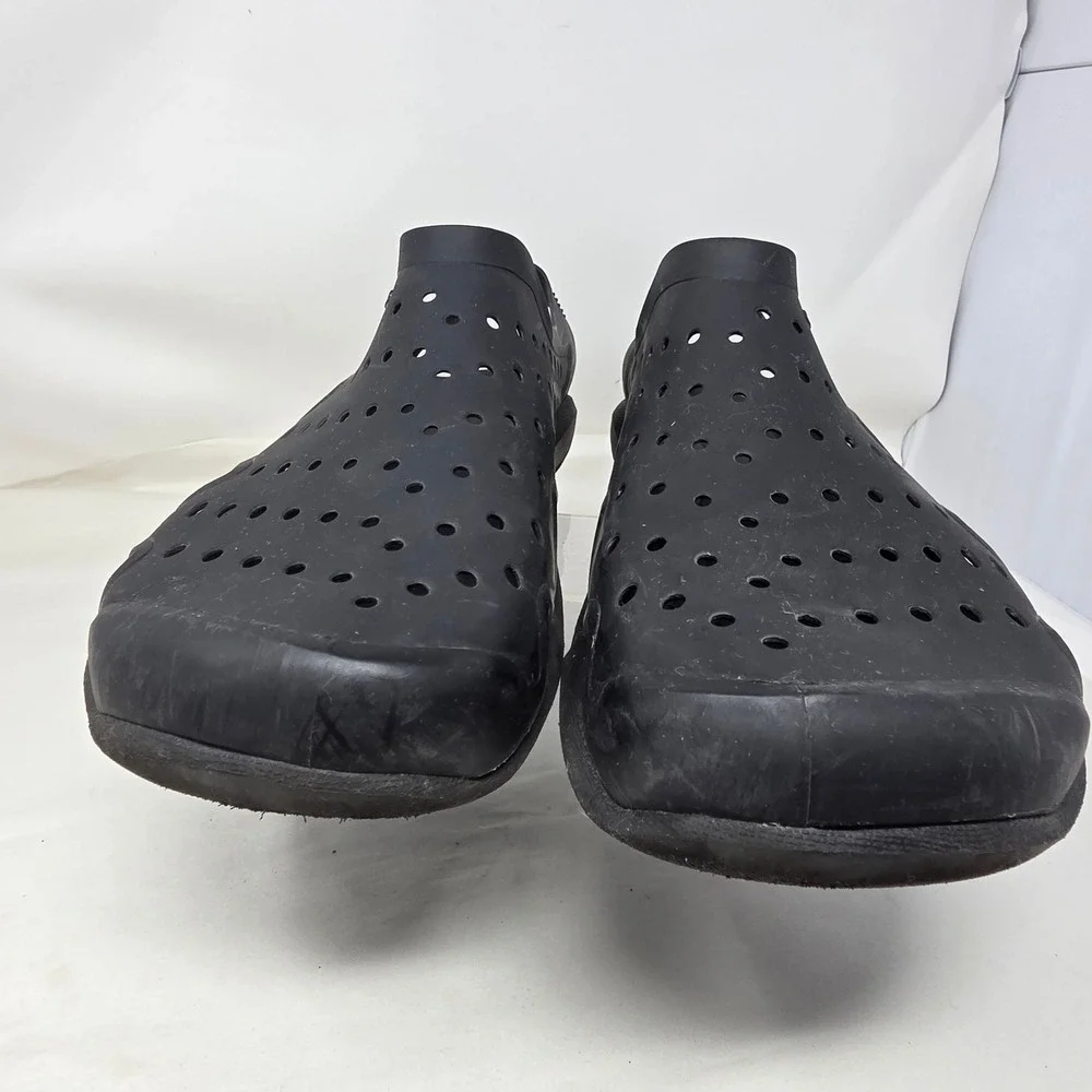 Crocs Swiftwater Wave Sandals Mens 13 Black Excellent Water Shoes Clogs Slip On